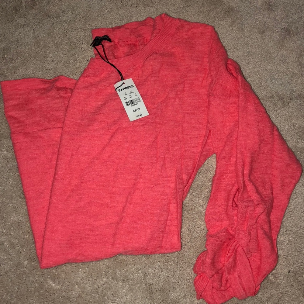 Tangerine/peach sweater